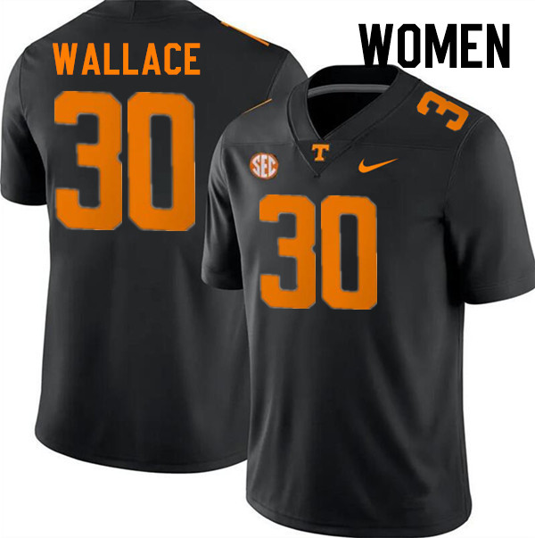 Women #30 Jamal Wallace Tennessee Volunteers College Football Jerseys Stitched-Black